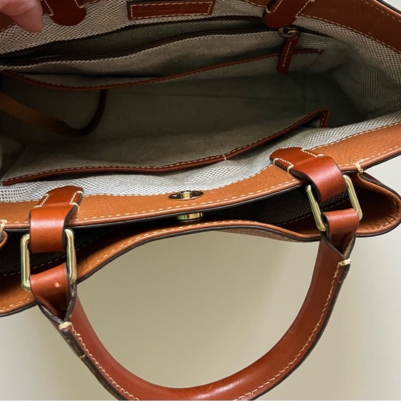 Dooney & Bourke Pebble Grain Brenna in Caramel - Picture 9 of 14